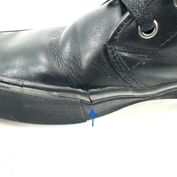 Polo Ralph Lauren Maykn Oil Leather Chukka Boots Mens 9 Black Shoes Preppy main image 8